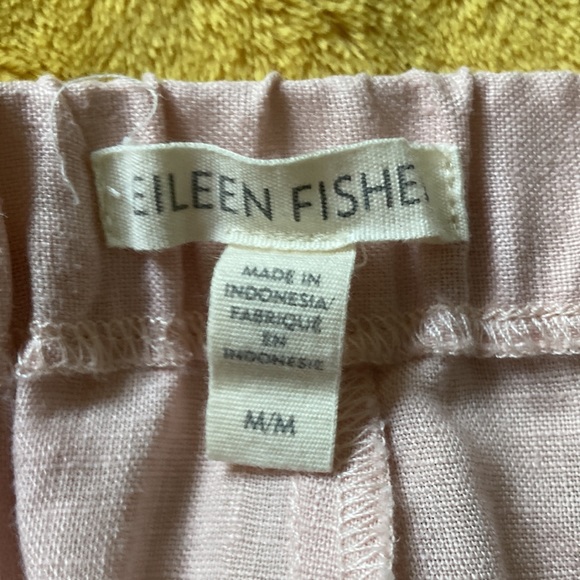 Eileen Fisher Pink Linen Pants - Picture 8 of 9